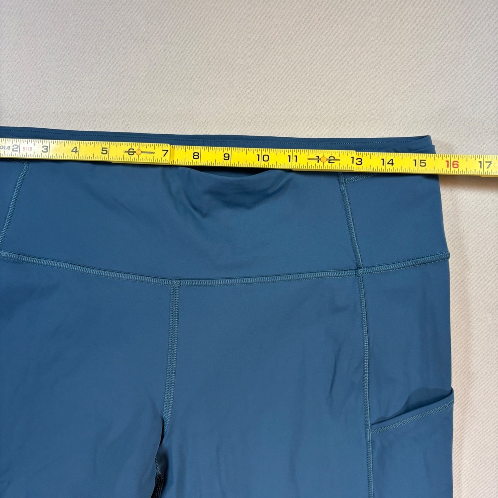 Lululemon Fast and Free Tight 28 Women 12 Blue Brushed Nulux Running Workout - Picture 6 of 12